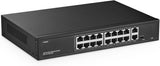 GENERIC|POESW16|1 YR WTY. 16 Port Gigabit PoE Switch + 2 Gigabit Uplink Ports