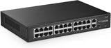 GENERIC|POESW24|1 YR WTY. 24 Port PoE Switch + 2 Gigabit Uplink Port