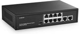 GENERIC|POESW8|1 YR WTY. 8 Port Gigabit PoE Switch + 2 Gigabit Uplink Ports
