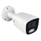 IQCCTV®|IQC08BFW|1 YR WTY. 8MP/4K IP Bullet, Smart AI, Wide Angle, Colour & IR Night Vision, Active Deterrent, NDAA