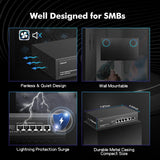 GENERIC|POESW4|1 YR WTY. 4 Port Gigabit PoE Switch + 1 Gigabit Uplink Port