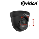 XVISION®|X6C8000ADM-B|3 YR WTY. 8MP/4K IP Turret Dome, Deep Learning AI, 5x Zoom, Colour & IR Night Vision, Active Defence, NDAA, Black