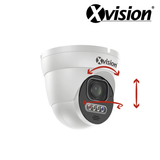 XVISION®|X6C8000ADM-W|3 YR WTY. 8MP/4K IP Turret Dome, Deep Learning AI, 5x Zoom, Colour & IR Night Vision, Active Defence, NDAA