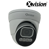 XVISION®|X6C8000ADM-W|3 YR WTY. 8MP/4K IP Turret Dome, Deep Learning AI, 5x Zoom, Colour & IR Night Vision, Active Defence, NDAA