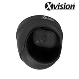 XVISION®|X5C8000VM-B-2|3 YR WTY. 8MP/4K IP Turret Dome, Deep Learning AI, 5x Zoom, IR Night Vision, NDAA, Black