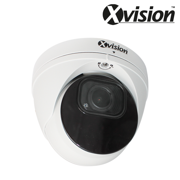 XVISION®│X5C8000VM-W-2│3 YR WTY.     8MP (4K) AI powered Motorised Lens Dome - White