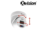 XVISION®|X5C8000AD-W|3 YR WTY. 8MP/4K IP Turret Dome, Deep Learning AI, Wide Angle, Colour & IR Night Vision, Active Defence, NDAA