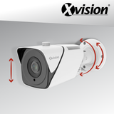 XVISION®|X5C5000BM550-W|3 YR WTY. 5MP IP Bullet, Deep Learning AI, 10x Zoom, IR Night Vision, NDAA