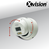 XVISION®|X5C8000AD-W|3 YR WTY. 8MP/4K IP Turret Dome, Deep Learning AI, Wide Angle, Colour & IR Night Vision, Active Defence, NDAA