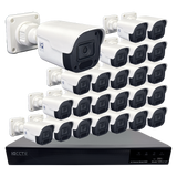 IQCCTV®|IQK24BC|1 YR WTY. 24 camera 4MP IP Bullet CCTV Kit, Smart Motion Detection, 20m cable per camera, 32 channel NVR