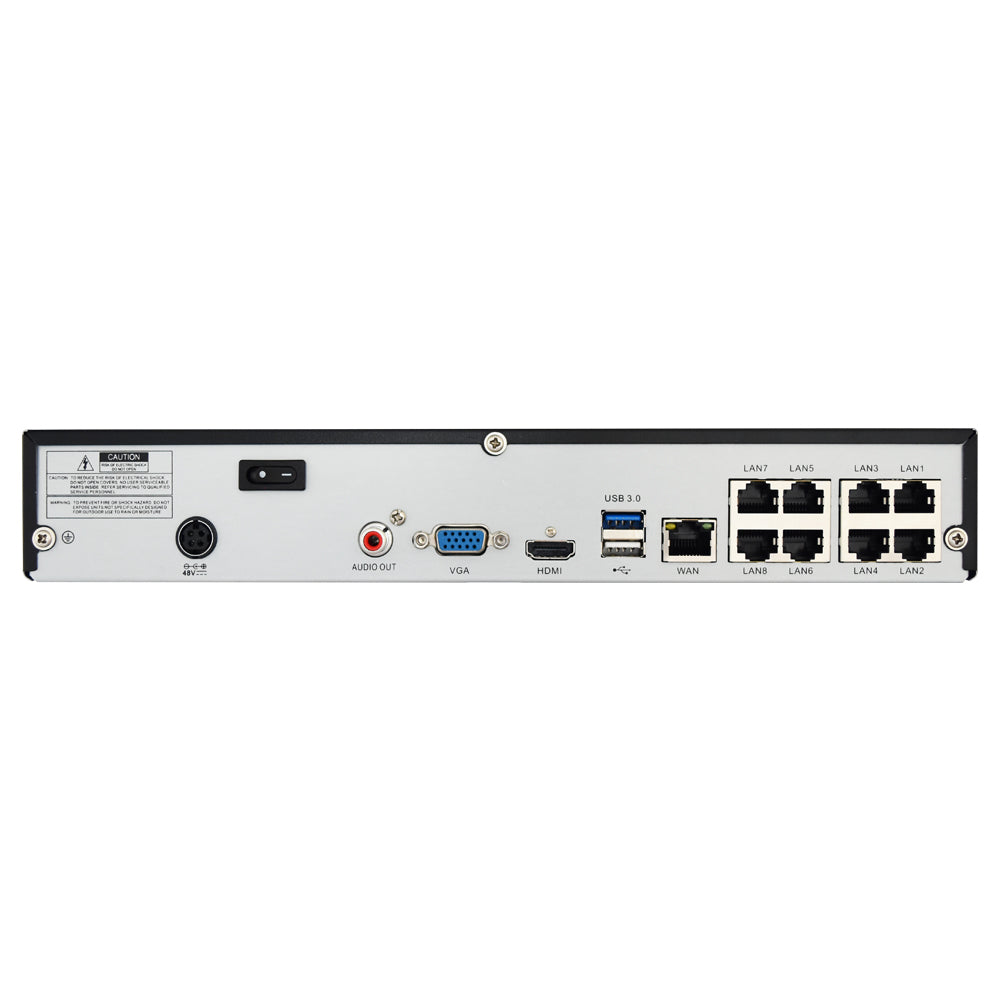 XVISION®XN8P23 YR WTY. 8 channel AI powered NVR Y3K