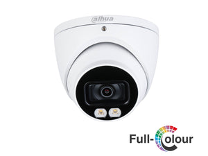 DAHUA®|HAC-HDW1509TP-A-LED-POC|3 YR WTY. 5MP 16:9 Starlight Full Colour Turret Dome With PoC Capability, 40m White Light, 2.8mm lens, Audio Mic,  CVI/TVI/AHD/Analogue Switchable, 12Vdc *Special order. 3-5 days lead time