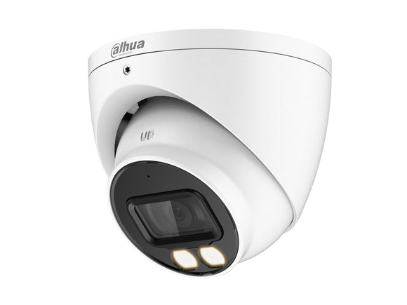 DAHUA®|HAC-HDW1509TP-IL-A-POC|3 YR WTY. 5MP 16:9 Starlight Dual Illumination Turret Dome with PoC Capability, 40m White Light/IR, 2.8mm lens, Audio Mic,  CVI/TVI/AHD/Analogue Switchable, IP67, 12Vdc *Special order. 3-5 days lead time