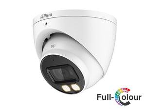 DAHUA®|HAC-HDW1809TP-A-LED|3 YR WTY. 8MP Full Colour Turret Dome, 40m White Light, 2.8mm lens, Audio Mic,  CVI/TVI/AHD/Analogue Switchable, 12Vdc *Special order. 3-5 days lead time