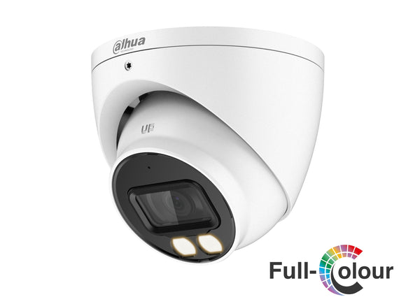 DAHUA®|HAC-HDW1809TP-A-LED|3 YR WTY. 8MP Full Colour Turret Dome, 40m White Light, 2.8mm lens, Audio Mic,  CVI/TVI/AHD/Analogue Switchable, 12Vdc *Special order. 3-5 days lead time