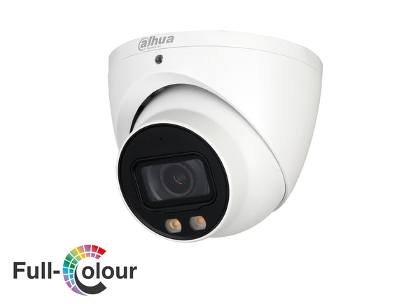 DAHUA®|HAC-HDW2249TP-A-LED|3 YR WTY. 2MP Starlight Full Colour Turret Dome, 40m White Light, 3.6mm lens, Audio Mic, WDR,  HD/SD Switchable, 12Vdc *Special order. 3-5 days lead time