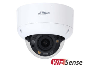 DAHUA®|IPC-HDBW3849R1-ZAS-PV|3 YR WTY. WizSense 8MP/4K TiOC 2.0 H.265+ 'Active-Deterrent' VR Dome Camera, SMD Plus, 2.7-13.5mm Lens, WDR, Smart Dual Illuminator, Speaker, Mic, Micro SD Card, IK10, IP67, PoE, 12Vdc *Special order. 3-5 days lead time