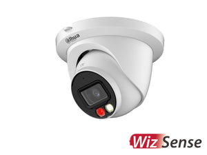DAHUA®|IPC-HDW2849TM-S-IL|3 YR WTY. Wizsense H.265+ 8MP/4K Turret Dome Camera, Dual Illumination 30m IR/White Light LED, Mic, 2.8mm Lens, SD Card, IP67, PoE, 12Vdc *Special order. 3-5 days lead time