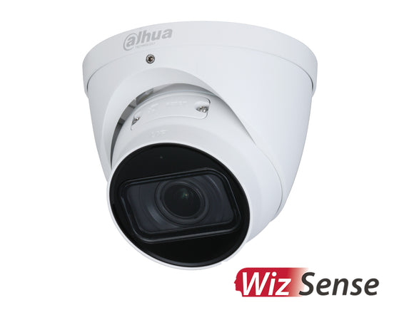 DAHUA®|IPC-HDW3841T-ZS-S2|3 YR WTY. WizSense H.265+ 8MP/4K Turret Camera, 50m IR, SMD Plus, Mic, 2.7-13.5mm Lens, SD Card, IP67, PoE, 12Vdc *Special order. 3-5 days lead time