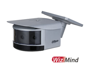 DAHUA®|IPC-PFW8840-A180|3 YR WTY. WizMind H.265+ Multi-Sensor 180 Degree Panoramic Camera, 4 x 2MP Sensors, 30m IR, AI Functions, Alarm Input/Ouput, Audio In/Out, IP67, IK10, PoE, 12Vdc/24Vac *Special order. 3-5 days lead time