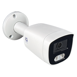 IQCCTV®|IQC08BFW|1 YR WTY. 8MP/4K IP Bullet, Smart AI, Wide Angle, Colour & IR Night Vision, Active Deterrent, NDAA