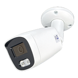 IQCCTV®|IQC08BFW|1 YR WTY. 8MP/4K IP Bullet, Smart AI, Wide Angle, Colour & IR Night Vision, Active Deterrent, NDAA