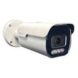 IQCCTV®|IQC08BMW|1 YR WTY. 8MP/4K IP Bullet, Smart AI, 5x Zoom, Colour & IR Night Vision, Active Deterrent, NDAA