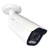 IQCCTV®|IQC08BMW|1 YR WTY. 8MP/4K IP Bullet, Smart AI, 5x Zoom, Colour & IR Night Vision, Active Deterrent, NDAA