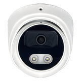 IQCCTV®|IQC08DFW|1 YR WTY. 8MP/4K IP Dome, Smart AI, Wide Angle, Colour & IR Night Vision, Active Deterrent, NDAA