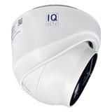 IQCCTV®|IQC08DFW|1 YR WTY. 8MP/4K IP Dome, Smart AI, Wide Angle, Colour & IR Night Vision, Active Deterrent, NDAA