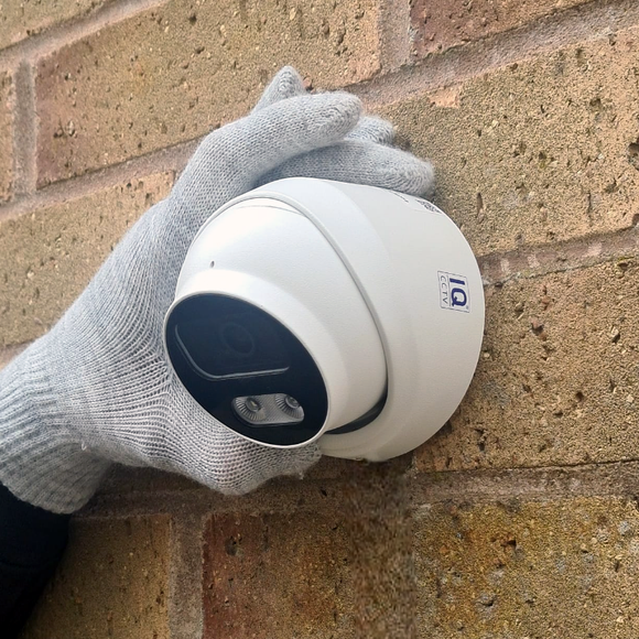 IQCCTV®|IQC08DFW|1 YR WTY. 8MP/4K IP Dome, Smart AI, Wide Angle, Colour & IR Night Vision, Active Deterrent, NDAA