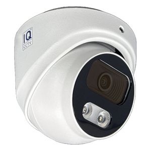 IQCCTV®|IQC08DFW|1 YR WTY. 8MP/4K IP Dome, Smart AI, Wide Angle, Colour & IR Night Vision, Active Deterrent, NDAA