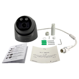 IQCCTV®|IQC08DMB|1 YR WTY. 8MP/4K IP Dome, Smart AI, 5x Zoom, Colour & IR Night Vision, Active Deterrent, NDAA