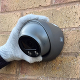 IQCCTV®|IQC08DMB|1 YR WTY. 8MP/4K IP Dome, Smart AI, 5x Zoom, Colour & IR Night Vision, Active Deterrent, NDAA