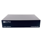 IQCCTV®|IQR0904P|1 YR WTY. 9 Channel Smart AI NVR with 4 PoE Ports, NDAA