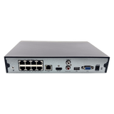 IQCCTV®|IQR1616PS|1 YR WTY. 16 Channel Smart AI NVR with 8 PoE Ports & 8 Port PoE Switch (16 PoE Ports)