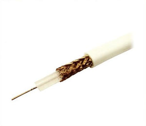 Y3K®│RG59BUWH-200-3│1 YR WTY.    200m High Grade RG59 Coax Cable - White Pack of 3