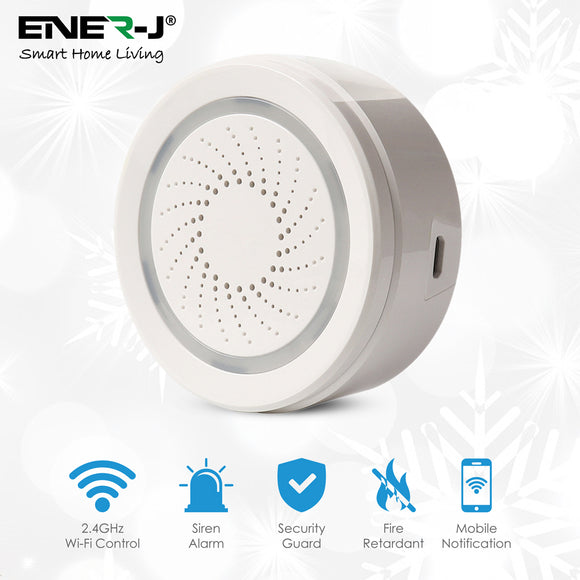 Ener-J ®|SHA5267|1 YR WTY. Smart WiFi Siren *Special order. 3-5 days lead time