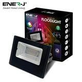 Ener-J ®|SHA5321|1 YR WTY. WiFi Smart RGB+W+WW 16W LED Floodlight, IP65 *Special order. 3-5 days lead time