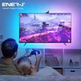 Ener-J ®|SHA5343|1 YR WTY. Smart Gaming PC/TV RGBIC Strip Kit with 3.8M RGBIC LED Strips, Camera, Controller & UK Adapter *Special order. 3-5 days lead time