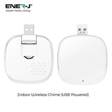 Ener-J ®|SHA5357|1 YR WTY. 1080P Wired/Wireless Video Doorbell with 5200mah battery & USB Chime *Special order. 3-5 days lead time