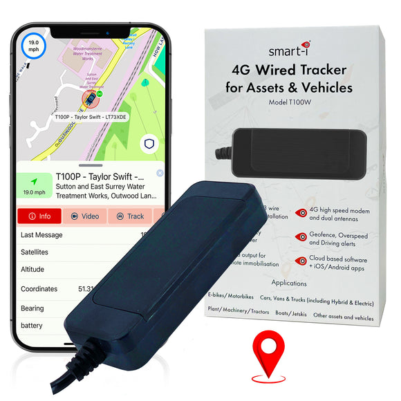 smart-i® | T100W | 1 YR WTY. Smart-i Next Generation Wired Vehicle & Asset Tracker