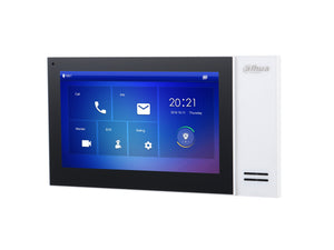 DAHUA®|VTH2421FW-P|3 YR WTY. 7" Economy Video Monitor, Touch Screen, 12Vdc or PoE, White