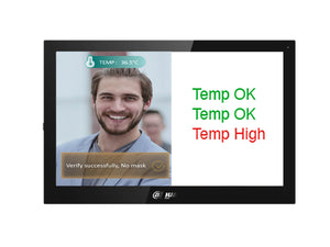 DAHUA®|VTH5341G-W|3 YR WTY. 10" Android Video Monitor, Touch Screen, IP Camera Support, Wi-Fi, 12Vdc or PoE, Black