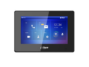 DAHUA®|VTH5422HB|3 YR WTY. 7" Video Monitor, Touch Screen, 2 Wire Digital Communication Support, IP Camera Support, 12Vdc or PoE, Black