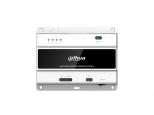 DAHUA®|VTNS2003B-2-A|3 YR WTY. 2 Wire Digital Communication Switch, Supports 20 x Indoor Monitors & 2 Outdoor Stations, 10 level cascade, Network Port, 48Vdc input, PSU included