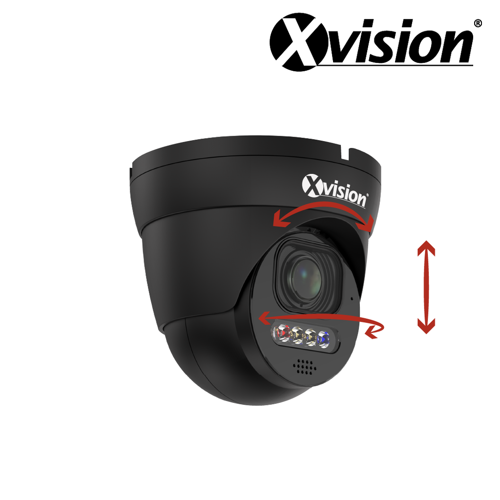 XVISION®|X6C8000ADM-B|3 YR WTY. 8MP/4K IP Turret Dome, Deep Learning A ...