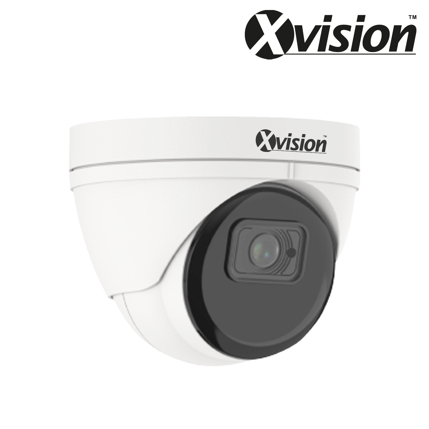 XVISION®|X4C5000V-W-4|3 YR 5MP IP Turret Dome, Deep Learning AI, Wide Angle, IR Night Vision, NDAA