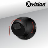XVISION®|X4C5000VM-B-4|3 YR WTY. 5MP AI powered Motorised Lens Dome - Black