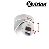 XVISION®|X5C8000AD-W|3 YR WTY. 8MP (4K) AI powered Active Defence Mini Dome - White